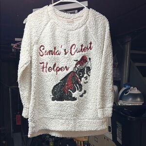 Women's Cream Holiday Sweater